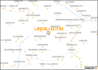 map of Las Callecitas