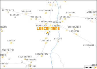 map of Las Camasas