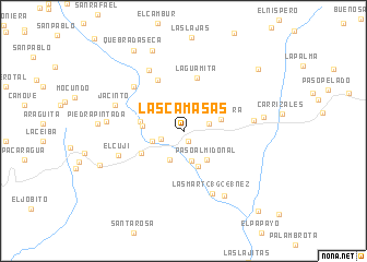 map of Las Camasas