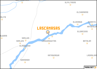 map of Las Camasas