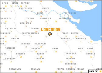 map of Las Camas
