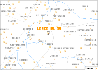 map of Las Camelias