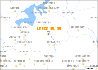 map of Las Camelias