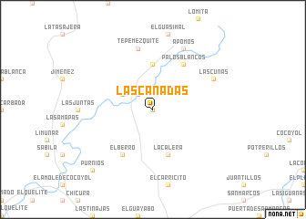 map of Las Cañadas