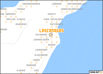 map of Las Cañadas