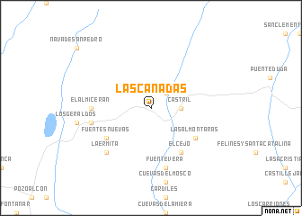 map of Las Cañadas