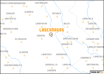 map of Las Cañadas