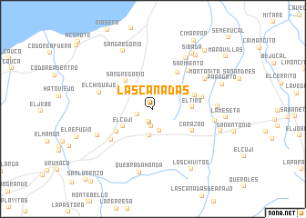 map of Las Cañadas