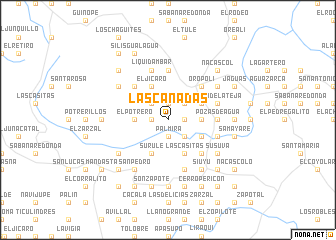 map of Las Cañadas