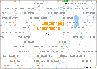 map of Las Cañadas