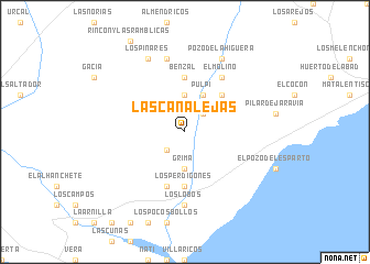 map of Las Canalejas