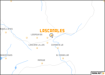 map of Las Canales