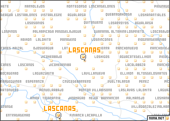 map of Las Canas