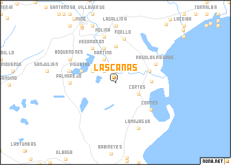 map of Las Canas