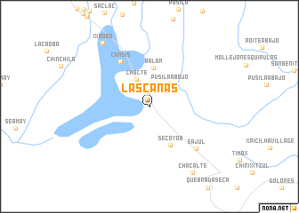 map of Las Cañas