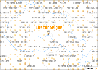 map of Lascandrique