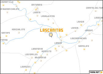 map of Las Cañitas