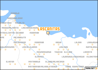 map of Las Cañitas