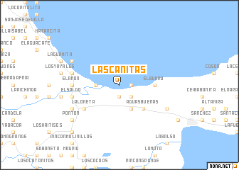 map of Las Cañitas