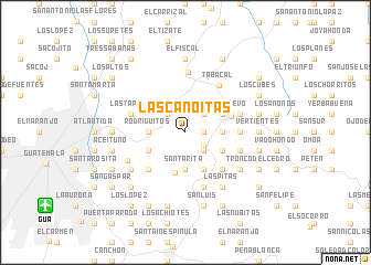 map of Las Canoítas