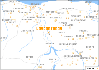 map of Las Cantaras