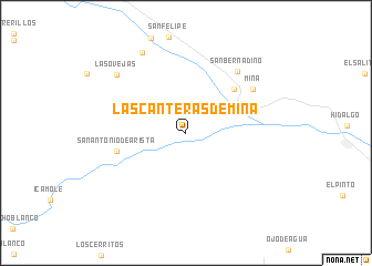 map of Las Canteras de Mina