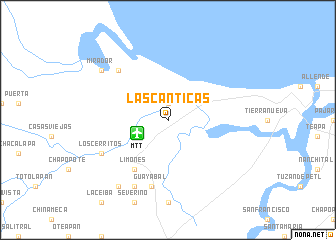 map of Las Cánticas