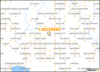 map of Las Caobas