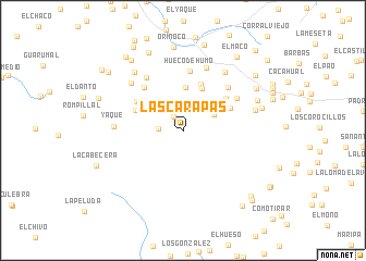 map of Las Carapas