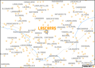 map of Las Caras