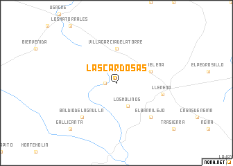 map of Las Cardosas