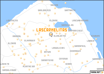 map of Las Carmelitas