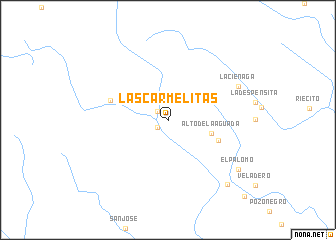 map of Las Carmelitas