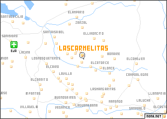 map of Las Carmelitas