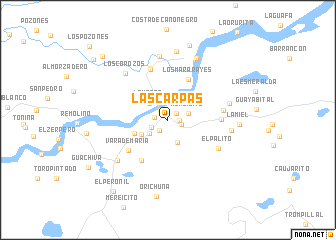 map of Las Carpas