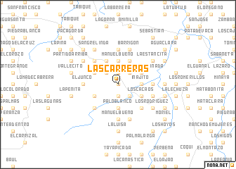 map of Las Carreras