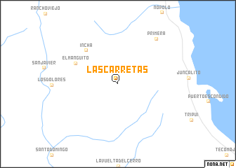 map of Las Carretas