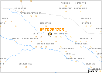 map of Las Carrozas