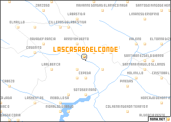 map of Las Casas del Conde