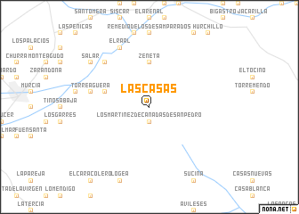 map of Las Casas