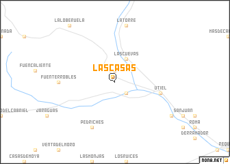 map of Las Casas