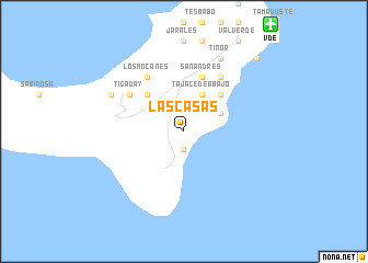 map of Las Casas