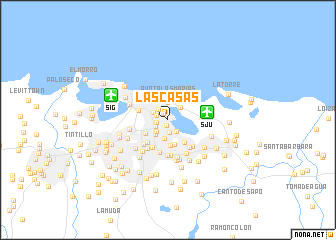 map of Las Casas