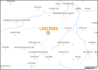 map of Las Casas