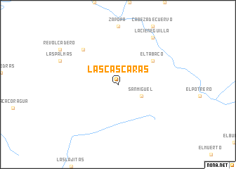 map of Las Cáscaras