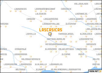 map of Las Casicas