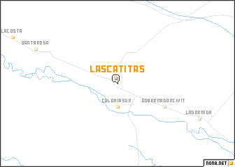 map of Las Catitas