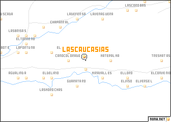 map of Las Caucasias