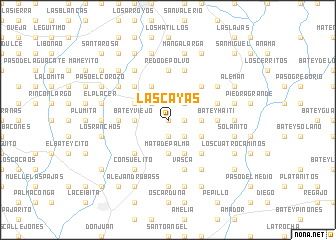 map of Las Cayas