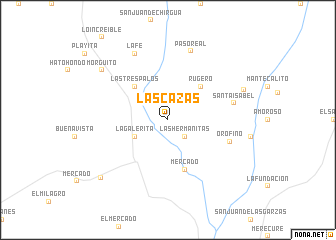 map of Las Cazas